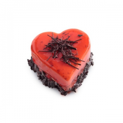 Cake Chocolate Strawberry Heart