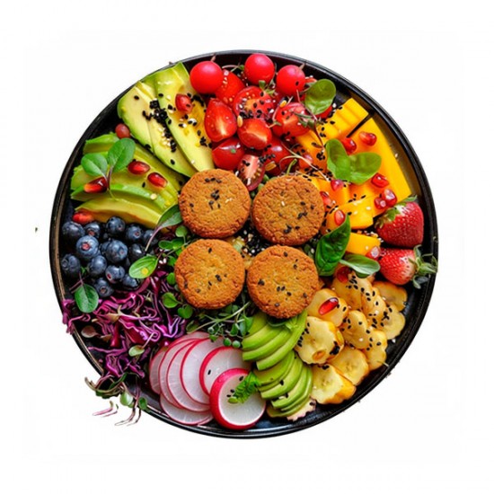 Salat-bowl med falafel og avocado Salat-bowl med falafel og avocado