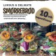 10 stk. uspecificeret luksus smørrebrød inkl. dessert